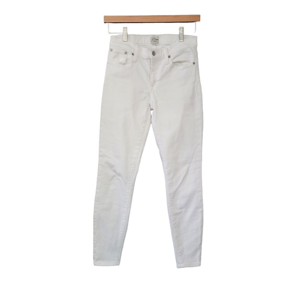 J. Crew White Toothpick Skinny Jeans